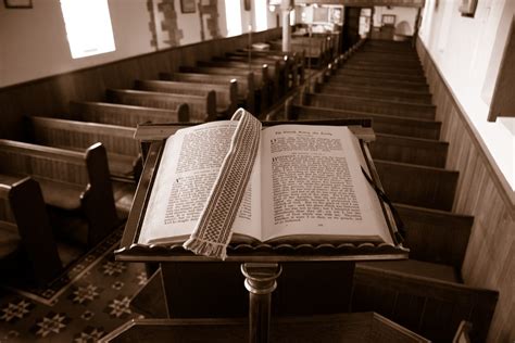 Bible On Pulpit