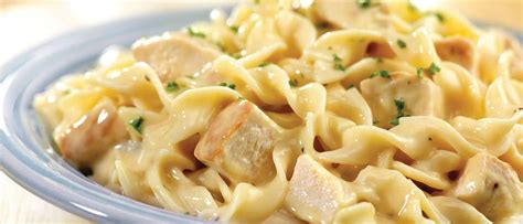 1 whole cooked skinless chicken breast, cubed. Quick Creamy Chicken & Noodles - Campbell Soup Company | Recipe | Cooking fresh pasta, Chicken ...