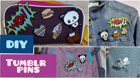 DIY Tumblr Pins By Using Glue Gun YouTube