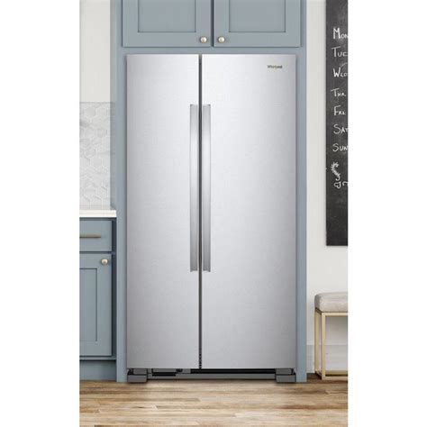 36 Inch Wide Side By Side Non Dispenser Refrigerator 25 Cuft