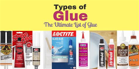 Types Of Glue A Complete List You Will Need The Proud Home