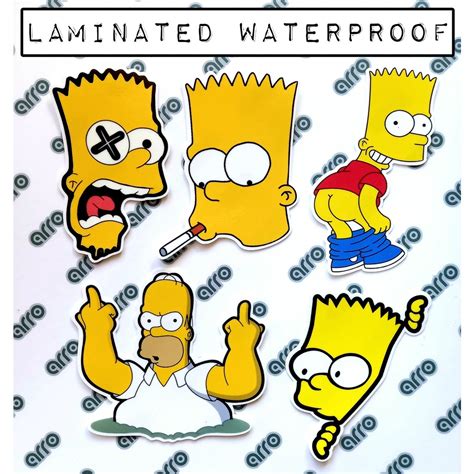 Bart Simpson Sticker Ubicaciondepersonascdmxgobmx