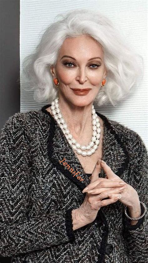 carmen dell orefice older women fashion 60 fashion fashion models mannequins silver white