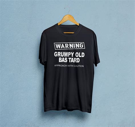 Warning Grumpy Old Bastard Approach With Caution Unisex Shirt Teeholly