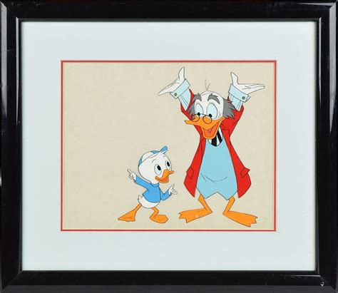 Ludwig Von Drake And Dewey Duck Production Cel