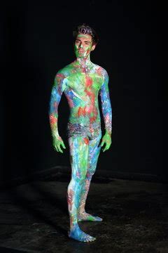 Male Body Paint Before And After