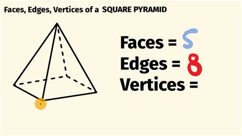 How Many Faces Edges And Vertices Does A Square Pyramid Have Youtube