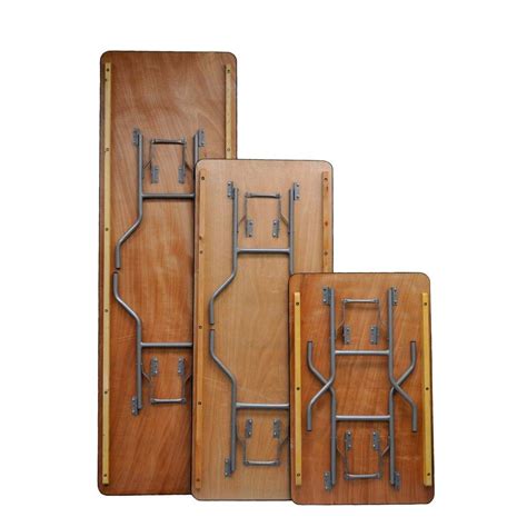 Product information for rectangular table number cards from wiregrass weddings. NES 6ft Wood Rectangle Folding Table | National Event Supply