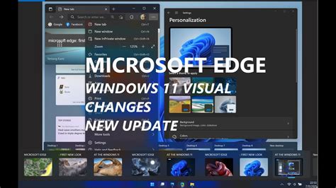 Microsoft Edge First New Look At The Windows 11 Visual Changes Youtube