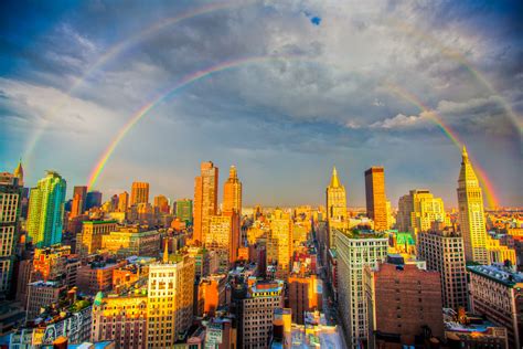 Double Rainbow Over Manhattan 5dmkii 16 35mm 15000 At Flickr