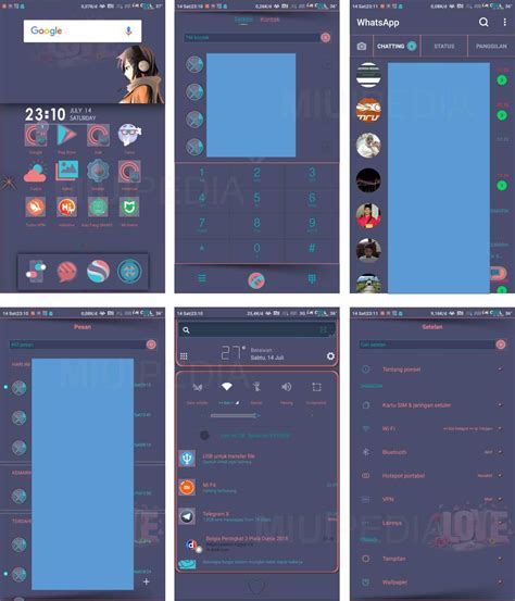 These themes are for both miui 8 and miui 9. Download Tema Miui Lope - Lope Tembus WhatsApp + Cara ...