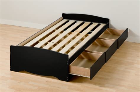 Diy Bed Frame With Storage Ikea 3x Ikea Expedit Shelves A Queen