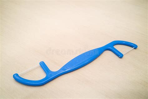 Closeup Of Floss Stick For Dental Hygiene Stock Photo Image Of