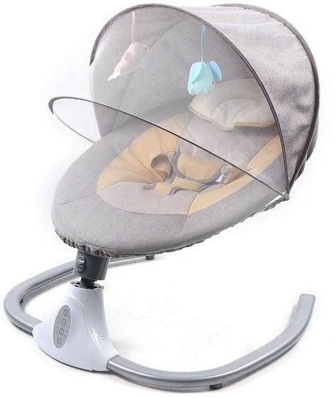 Buy Oukaning Electric Baby Swing Rocking Chair W Bluetooth Remote