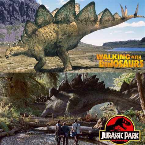 Walking With Dinosaurs Vs Jurassic Park Stegosaurus Jurassic Park Know Your Meme