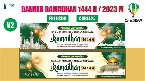 Free Cdr Desain Banner Ramadhan 1444h 2023 M Versi 2 Klsdesain