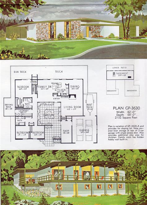 Mid Century Modern Ranch House Plans Concept Home Floor Design Plans