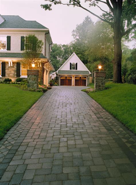 Paver Driveway Love It Love This Type Of Style Of House Cozy And