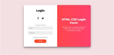 How To Create Simple Login Form Using Only Html And C