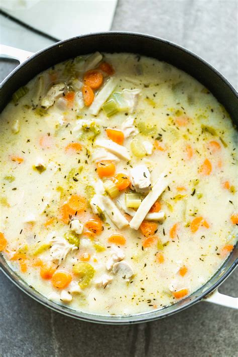 Creamed spinach and artichoke noodles. Creamy Homestyle Chicken Noodle Soup - Cooking for Keeps