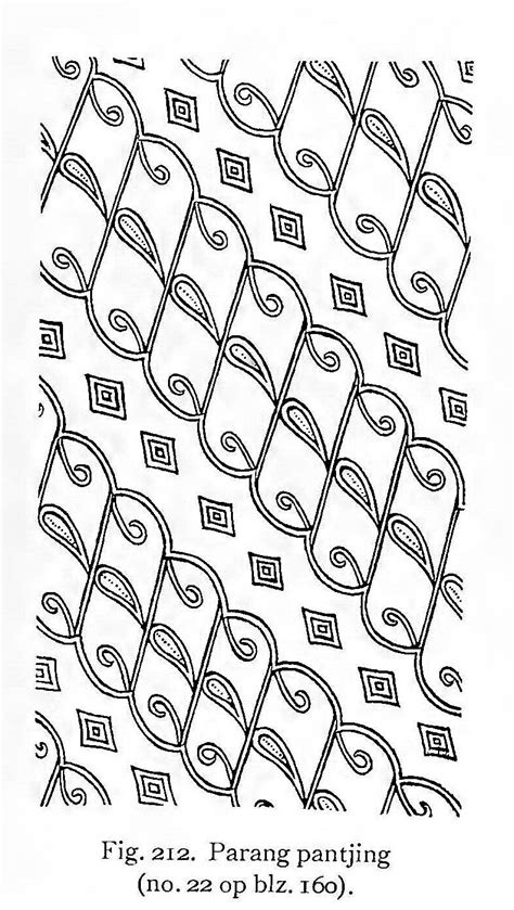 Parang Pantjing Batik Pattern From Solo Indonesia Braid Patterns