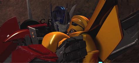 TFP Optimus And Bumblebee Hug By Celtakerthebest Optimus Prime