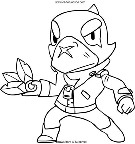 Desenho De Crow De Brawl Stars Para Colorir Desenhos Para Colorir The