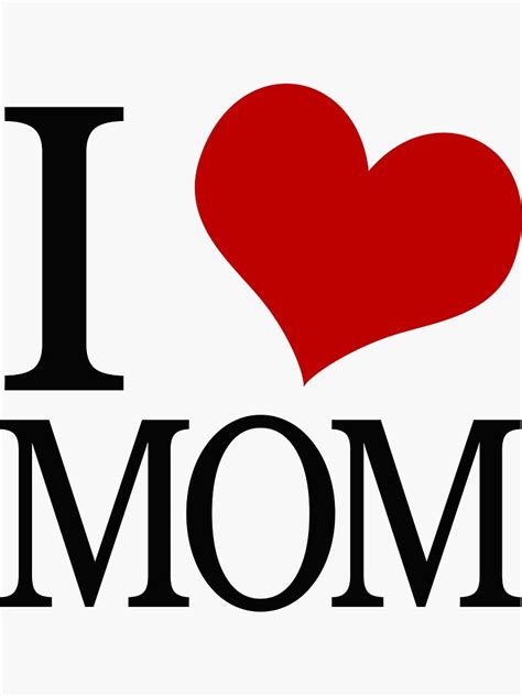 I Heart Mom Sticker For Sale By Designedwithtlc Redbubble