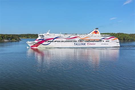 Cruiseferry Ms Baltic Queen In Stockholm Archipelago Sweden Editorial