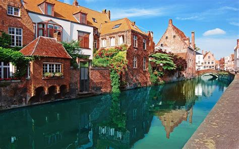 Nature City Bruges Belgium Wallpapers Hd Desktop And