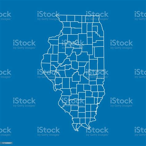 Map Of Illinois Stock Illustration Download Image Now Abstract