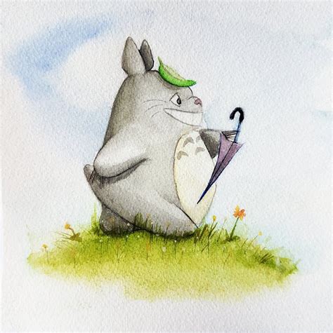 A Watercolor Venture Of Totoro