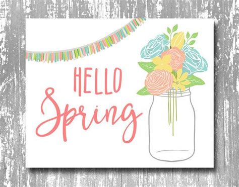 Spring Is On Its Way By Gail On Etsy Hello Spring Spring Prints