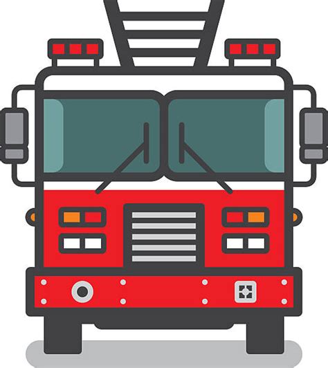 Front View Fire Truck Cartoon Clip Art Library