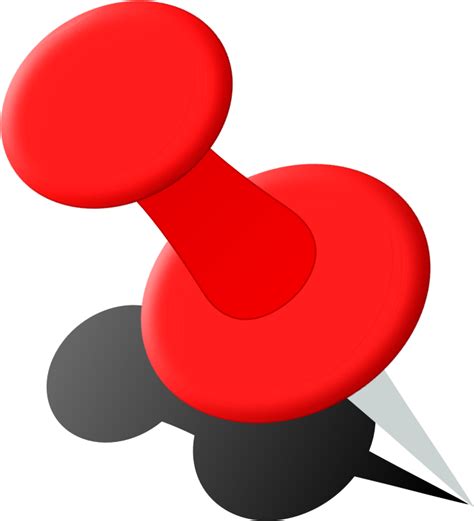 Red Push Pin Clipart Free Download On Png Clipartix Images