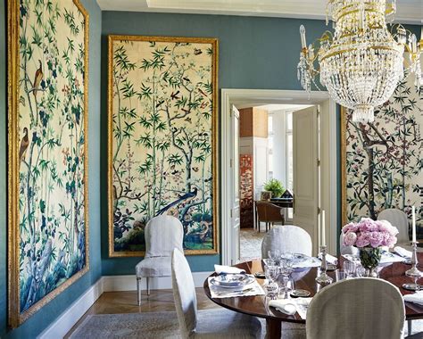 Dining room makeover, home decorating ideas, modern home decor, home decorating updatefollow this dining room transformation from start to finish! Affordable Chinoiserie Wallpaper Panels & Murals + Sources ...