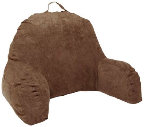 Microsuede Bedrest Pillow Brown Best Bed Rest Pillows With Arms For Reading In Bed Read More