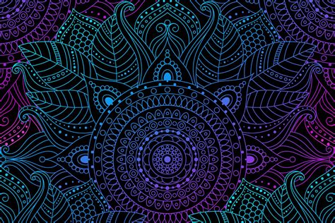 Maybe you would like to learn more about one of these? Seamless pattern psychedelic | Pre-Designed Photoshop ...