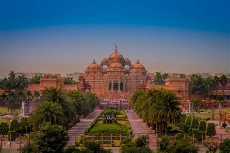 Jaipur India 19 Settembre 2017 Tempio Di Akshardham A Nuova Delhi