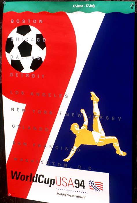Football Art Beautiful Vintage World Cup Posters 1930 1994 Who Ate
