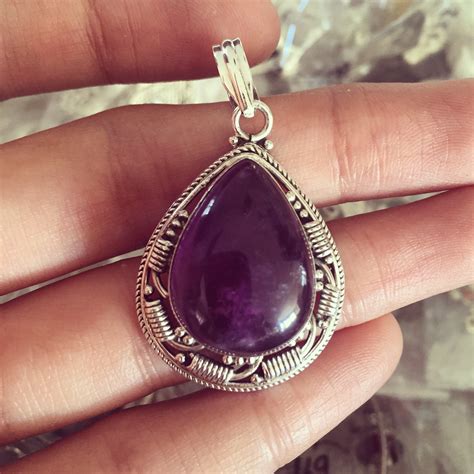 Amethyst 925 Sterling Silver Pendant Finalsilver