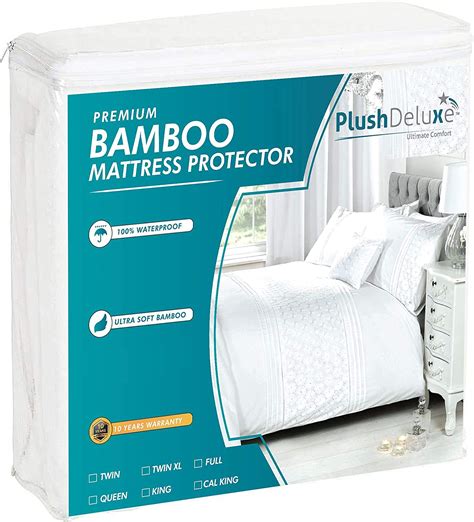 Buy Plushdeluxe Premium Bamboo Mattress Protector Waterproof And Ultra
