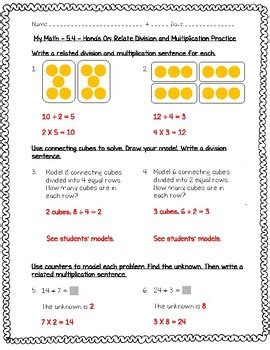 Our tuition rate is lower than any other program in the area. My Math - 3rd Grade - Chapter 5 - Understand Division ...