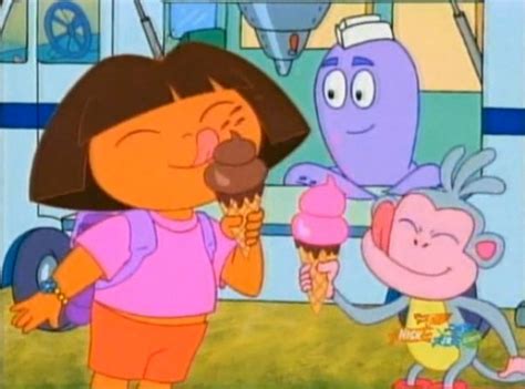 Image Dora And Boots With Ice Cream Dora The Explorer Wiki