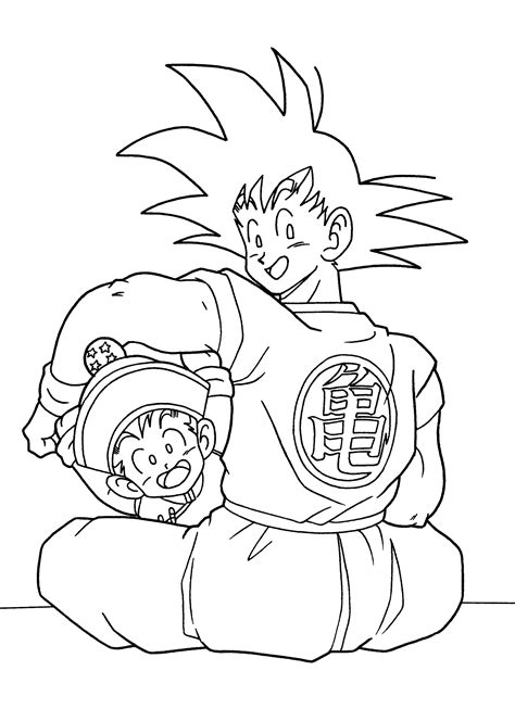 Dibujos Para Iluminar De Goku Dibujos De Goku Para Colorear Dibujos Images