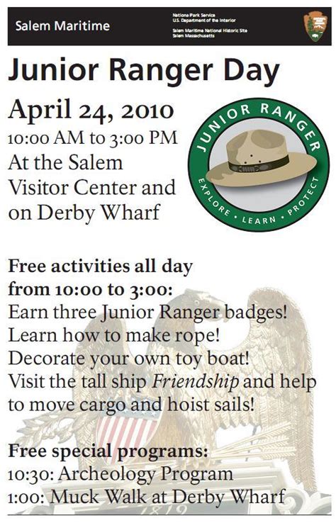 Salem Still Making History Junior Ranger Day On April 24