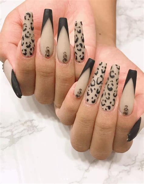 Simple Clean And Exotic Leopard Nail Design In Autumn 2020 Lily
