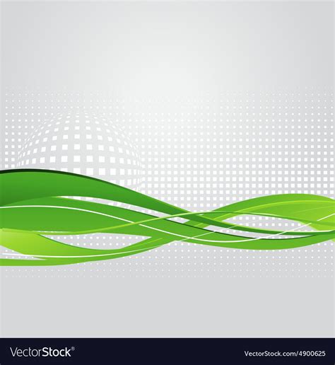 Green Wave Vector Png