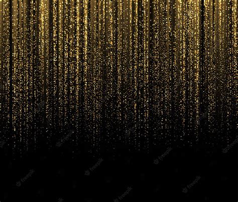 Download Streaks Of Gold Glitter Black Backdrop Wallpaper