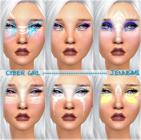 Downloads Sims 4makeup Styles Cyber Girl Eyeshadow Male